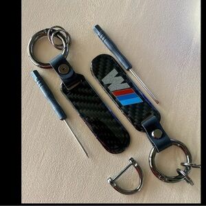 BMW Carbon Fiber Keychains with Tools